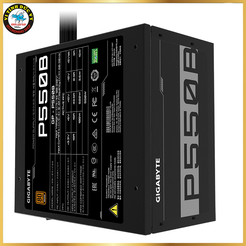 GIGABYTE GP-P550B- 550W (80 PLus Bronze QSD)