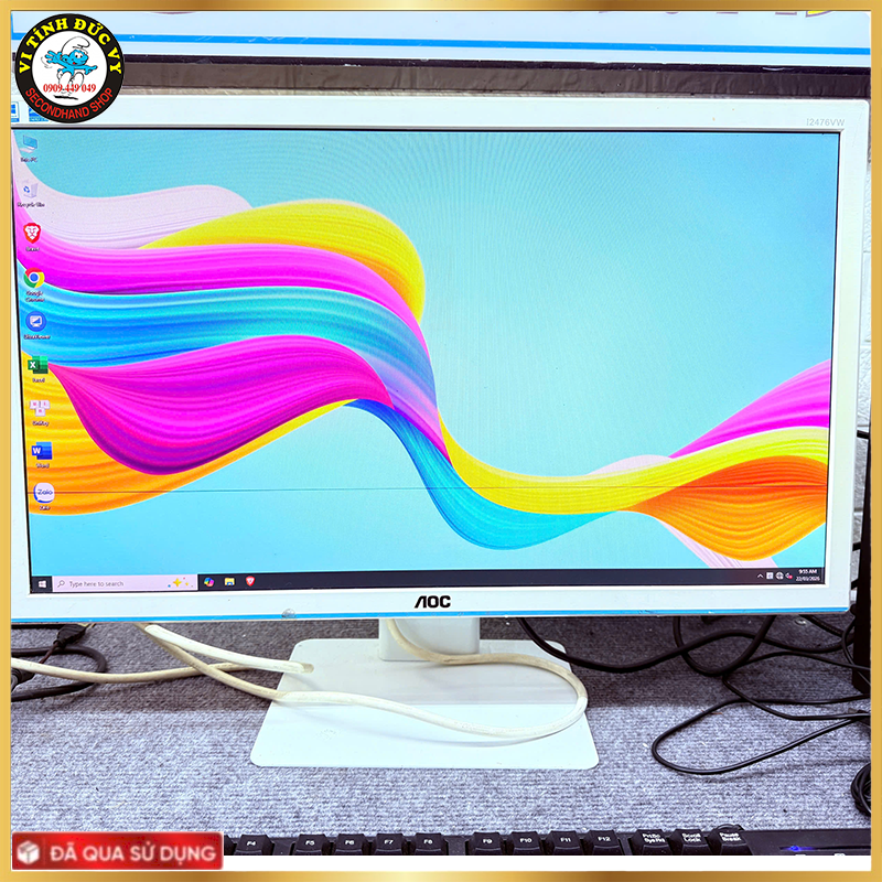 AOC 2476 Trắng , Sọc Chỉ Ngang