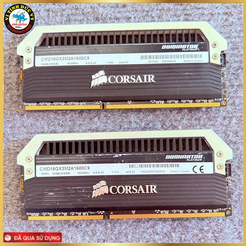 16G (8G*2) 1600Mhz Corsair Dominator Platinum